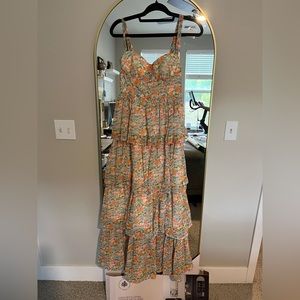 JardinVue tier floral dress
